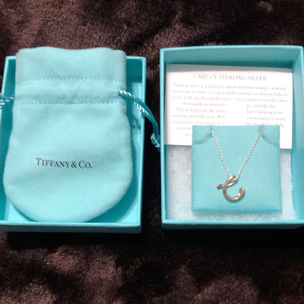 Tiffany & Co. initial “C” necklace